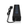 USB hub Icybox USB3 7P IB-HUB1700-U3 m/PSU