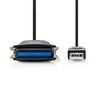 USB Parallel Printer Converter. USB A male - DB25 male 2.0 meters