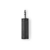Stereo Audio Adapter. 3.5 mm Male - 6.35 mm Female. Black