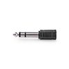 Adapter plug. 6.35mm male - 3.5mm stereo female