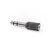 Adapter plug. 6.35mm male - 3.5mm stereo female