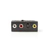 Switchable SCART AV adapter SCART male - 3x RCA female + S-Video female