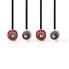 Stereo RCA audio cable. 2x RCA male - 2x RCA male 3.00 meters