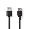 Kapall USB A karl - A kona  0,2m framlenging