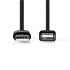 Kapall USB A karl - A kona  0,2m framlenging