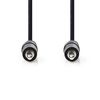 Stereo audio cable 3.5 mm. 3.5 mm male - 3.5 mm male 10.0 meters