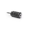 Adapter plug. 2.5mm stereo male - 3.5mm stereo female