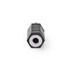 Adapter plug. 2.5mm stereo male - 3.5mm stereo female