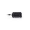 Adapter plug. 2.5mm stereo male - 3.5mm stereo female