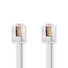 Modular Telephone cord. RJ11 (4/6) male - RJ11 (4/6) male 10.0 meters
