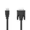 HDMI - DVI cable. HDMI male - DVI-D 24+1-pin male 3.0 meters