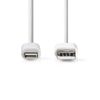 Sync & charge cable for iPad / iPhone / iPod. Apple lightning connector - USB 2.0 A male 1.00 meter