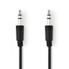 3.5 mm stereo audio cable. 3.5 mm male - 3.5 mm male 1.0 meter