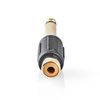 Mono Audio Adapter 6.35 mm Male - RCA Female CAGP23935BKG