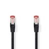 Kapall RJ45 2x karl CAT6 netkapall  7,5m svartur