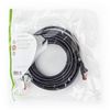 Kapall RJ45 2x karl CAT6 netkapall  7,5m svartur