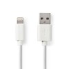 USB adapter cable. USB A male - Apple® Lightning male 2 meters white