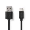 Kapall USB A karl - C karl 3m 15W