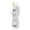 Power Extension Cable, 5 meter, H05VV-F 3G1.5 IP20, White