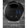 ICY BOX IB-HUB1403B socket-outlet Anthracite