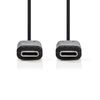 Nedis CCGB64700BK20 USB cable 2 m USB 3.2 Gen 1 (3.1 Gen 1) USB C Black