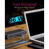 ICY BOX IB-DK8801-TB4 Wired Thunderbolt 4 Anthracite, Black