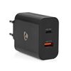 Nedis WCPD65W130BK mobile device charger Universal Black AC Fast charging Indoor