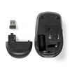 Nedis MSWS110BK mouse Right-hand USB Type-A Optical 1600 DPI