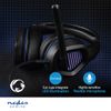 Nedis GHST410BK headphones/headset Wired Head-band Gaming USB Type-A Black