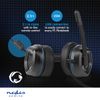 Nedis GHST410BK headphones/headset Wired Head-band Gaming USB Type-A Black