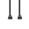 Nedis CCGP66020BK20 USB cable 2 m USB4 Gen 3x2 USB C Black