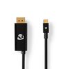 Nedis CCGP64355BK20 video cable adapter 2 m USB Type-C DisplayPort + USB Type-C Black