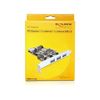 Stýrispjald DeLock PCIe 3x USB3.0 External 89301