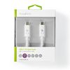 Nedis CCGW64750WT10 USB cable USB 3.2 Gen 2 (3.1 Gen 2) 1 m USB C White