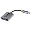 Breytistykki USB-C í 2x 3,5mm Startech