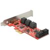 Stýrispjald DeLock 10xSATA PCIe x2 89384