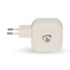 USB hleðslutæki 2-port Nedis C+C 35W GaN hvítt