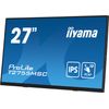 iiyama ProLite 27” Optical Bonded PCAP 10pt touchscreen monitor with IPS panel technology, edge-to-edge glass design, anti-fingerprint coating and a flexible stand