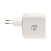 USB hleðslutæki 3-port Nedis A+C+C 70W GaN hvítt