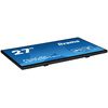 iiyama ProLite 27” Optical Bonded PCAP 10pt touchscreen monitor with IPS panel technology, edge-to-edge glass design, anti-fingerprint coating and a flexible stand