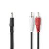Nedis CAGL22200BK20 audio cable 2 m 3.5mm 2 x RCA Black