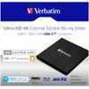 Geislaskrifari Verbatim BluRay USB3.1C Slimline 4K