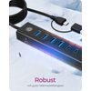 ICY BOX IB-HUB1737-C3 USB 3.2 Gen 1 (3.1 Gen 1) Type-C 5000 Mbit/s Black