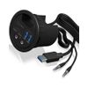 ICY BOX IB-HUB1403B socket-outlet Anthracite