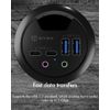 ICY BOX IB-HUB1403B socket-outlet Anthracite