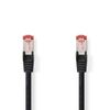 Kapall RJ45 2x karl CAT6 netkapall 15m svartur