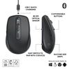 Logitech MX Anywhere 3S mouse Right-hand RF Wireless + Bluetooth Laser 8000 DPI