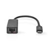 Nedis CCGB64960BK02 cable gender changer RJ-45 USB Type-C Black