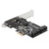 Stýrispjald DeLock PCIe 2x USB3.0 Internal 90387