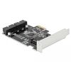 Stýrispjald DeLock PCIe 2x USB3.0 Internal 90387
